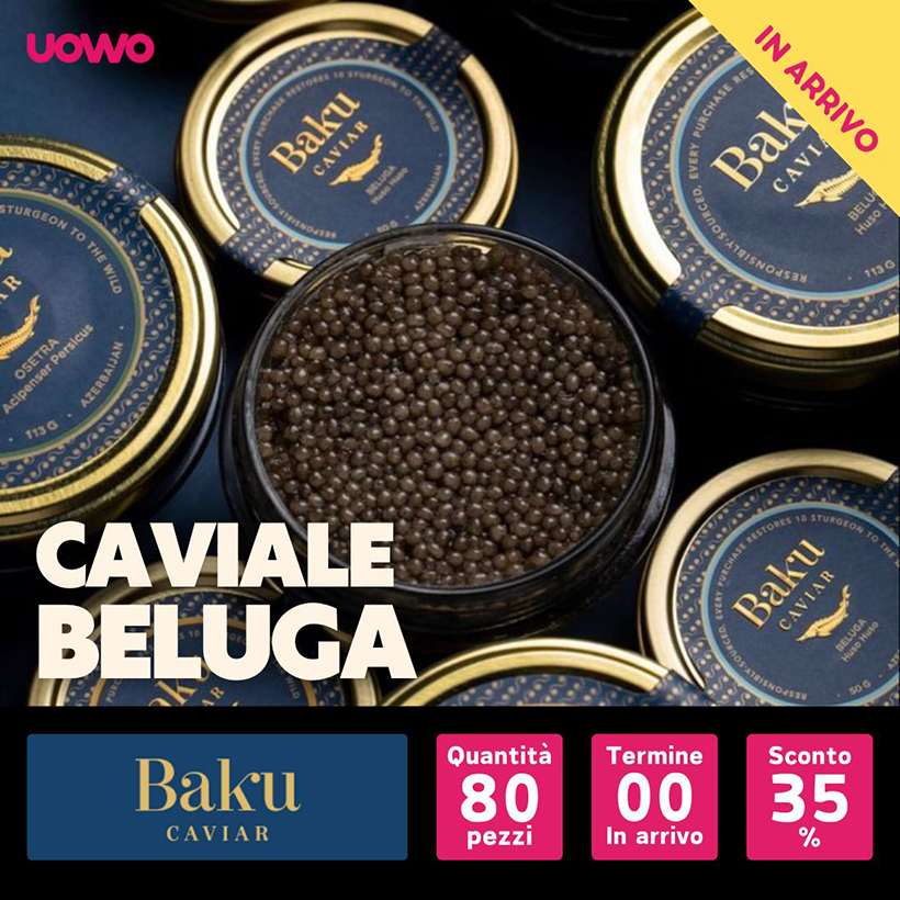 Caviale beluga su UOVVO